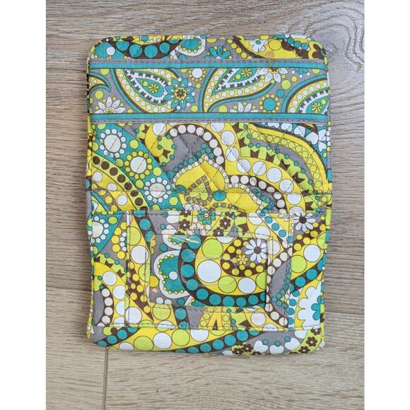 Vera Bradley Lemon Parfait Pair Set Travel ID Coin Purse Wallet + Card Holder - Picture 6 of 11